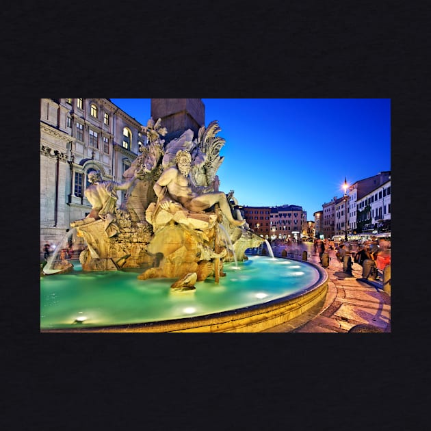 Fontana dei Quattro Fiumi, Piazza Navona by Cretense72